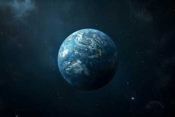 Obraz premium A futuristic solar planet with advanced climate control systems and weather manipulation technology