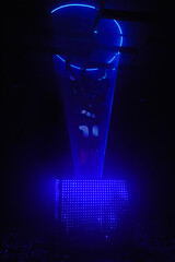 LED Show. LED lights in movement.