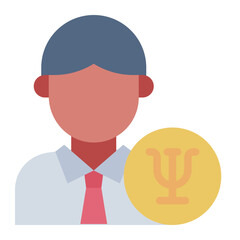 Psychologist avatar icon representing mental health professional