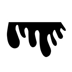 silhouette of dripping liquid