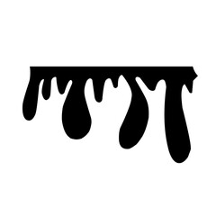 silhouette of dripping liquid