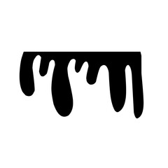 silhouette of dripping liquid