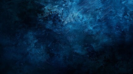 Fototapeta premium Dark blue background illustration in cyclorama style. Dark blue background with misty atmosphere and opulent texture.
