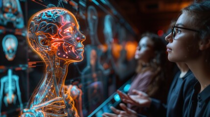 Interactive Human Anatomy Exhibit