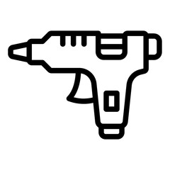 Glue gun icon perfect for crafting and DIY projects.