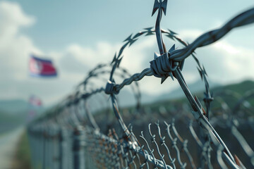 Razor Wire and a Distant Flag: The Demilitarized Zone Between North and South Korea