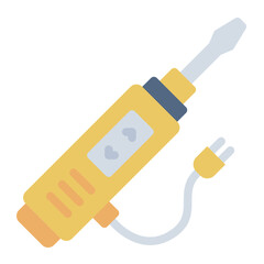 Electric screwdriver icon perfect for construction and DIY projects.
