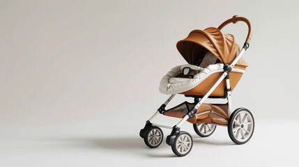 "Modern baby stroller design."
