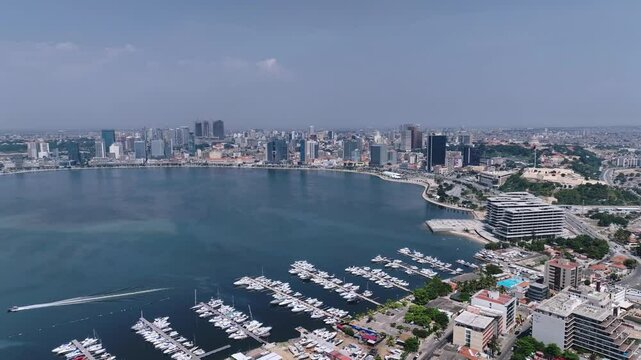 Panorama Of The Central Part Of Luanda, Angola, Aerial View