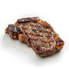 Sirloin Steak  presented on White Background