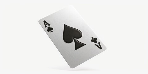A four-of-a-kind playing card combination suspended in mid-air, suitable for use in illustrations about chance, probability, or games