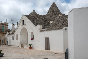 The Old town of Alberobello, Apulia Region, Italy