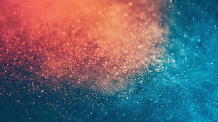 Fototapeta premium Granular gradient background Teal Orange Red Blue Retro Noise texture Summer banner poster background design
