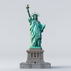 Statue of Liberty Iconic Landmark on Transparent Background