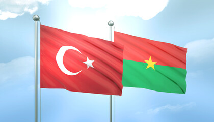 Turkey and Burkina Faso-2 Flag Together A Concept of Relations