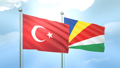 Turkey and Seychelles Flag Together A Concept of Relations