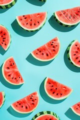 juicy watermelon pattern background