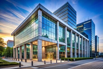 Obraz premium Modern Bank Building
