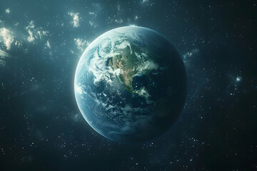 Obraz premium A futuristic solar planet with advanced climate control systems and weather manipulation technology