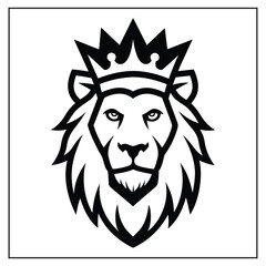 Royal Lion Crown Vector Illustration