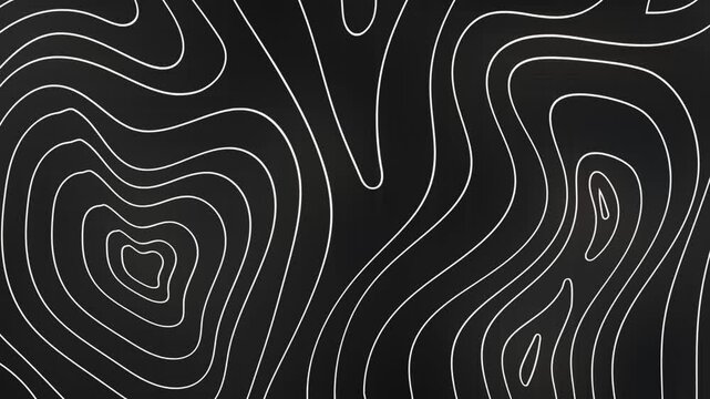 contours Geographic mountain topography vector illustration, Topographic pattern texture, Map on land vector terrain. Elevation graphic contour height lines, Topographic map, 4k animation background