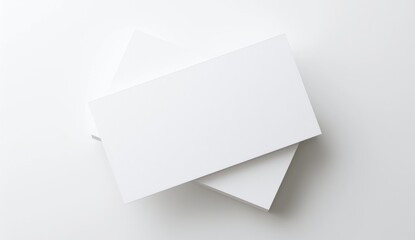Stack of Blank Business Cards Mockup Template on Grey Background.
 
