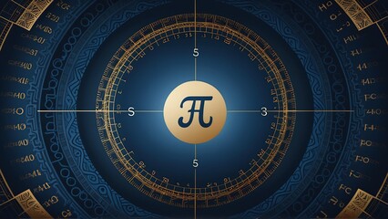 Representación artistica del nuúmero pi