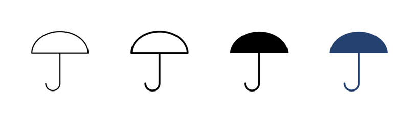 Umbrella icon set. umbrella sign icon