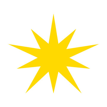 recommend clip art: Sun star shape