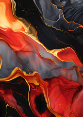 Obraz premium Golden abstract art for room decor