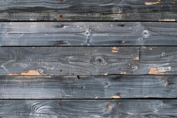 Fototapeta premium Natural dark grey brown wooden background, old shabby texture. Rustic wooden backdrop for banner, poster, wallpaper. Abstract grunge texture with copy space. Flay lay, top view