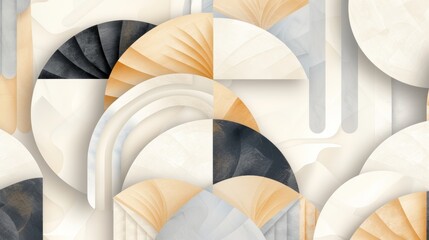 Geometric Art Deco design, with ornamental patterns and vintage flair, capturing the essence of retro style in an elegant composition