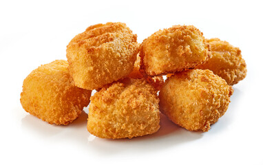 fried fish fillet nuggets
