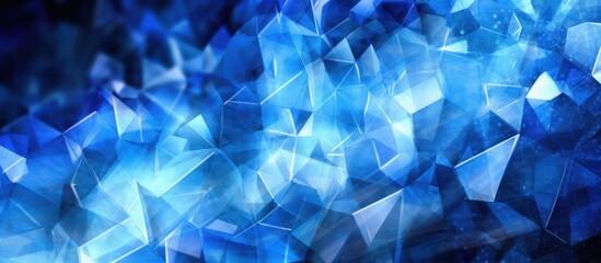 Abstract Blue Crystal Background