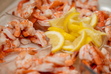 Shrimp platter at event 
