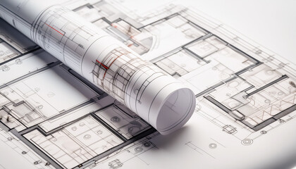 blueprint, document, rounding, floor plan, building, wonder, drawing, 3D, art, illustration, design