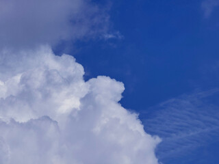 blue sky background with white clouds
