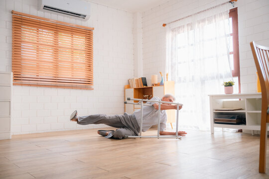 Ensuring Senior Safety: Asian Elderly Receive Comprehensive Insurance Coverage for Health and Physical Risks, Addressing Injuries, Falls and Emergencies at Home to Support Retirement Comfort