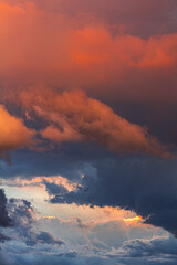 Dramatic and beautiful sky