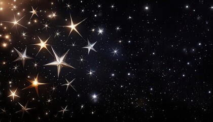 Fototapeta premium Stars twinkling, star sparkle, night sky with stars, night sky, Dark wallpaper, Dark Background