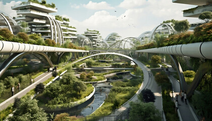 Sustainable Urban Design with Tree Integration