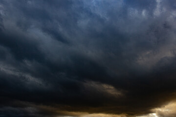 beautiful sky and clouds before storm