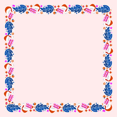 frame template for christmas season celebration, christmas wreath concept