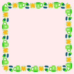 frame template for christmas season celebration, christmas wreath concept