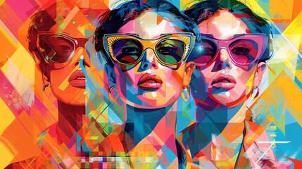 Fototapeta premium Illustration vector of a fashion sale poster for an online store with a modern aesthetic