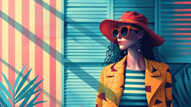 Illustration vector of a fashion discount campaign for an online boutique