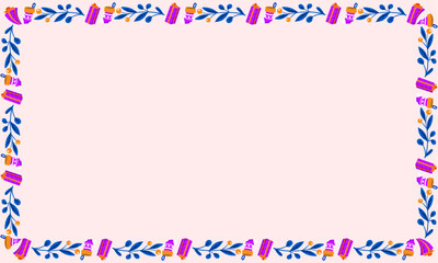 Frame template for christmas season celebration, christmas wreath concept