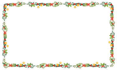 Frame template for christmas season celebration, christmas wreath concept