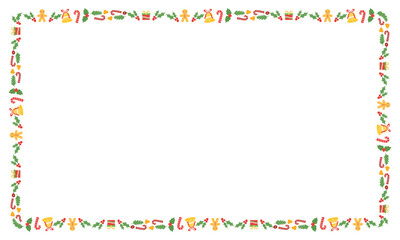 Frame template for christmas season celebration, christmas wreath concept