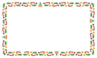 Frame template for christmas season celebration, christmas wreath concept